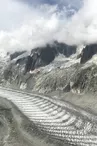 Vue sur le glacier la Mer de glace